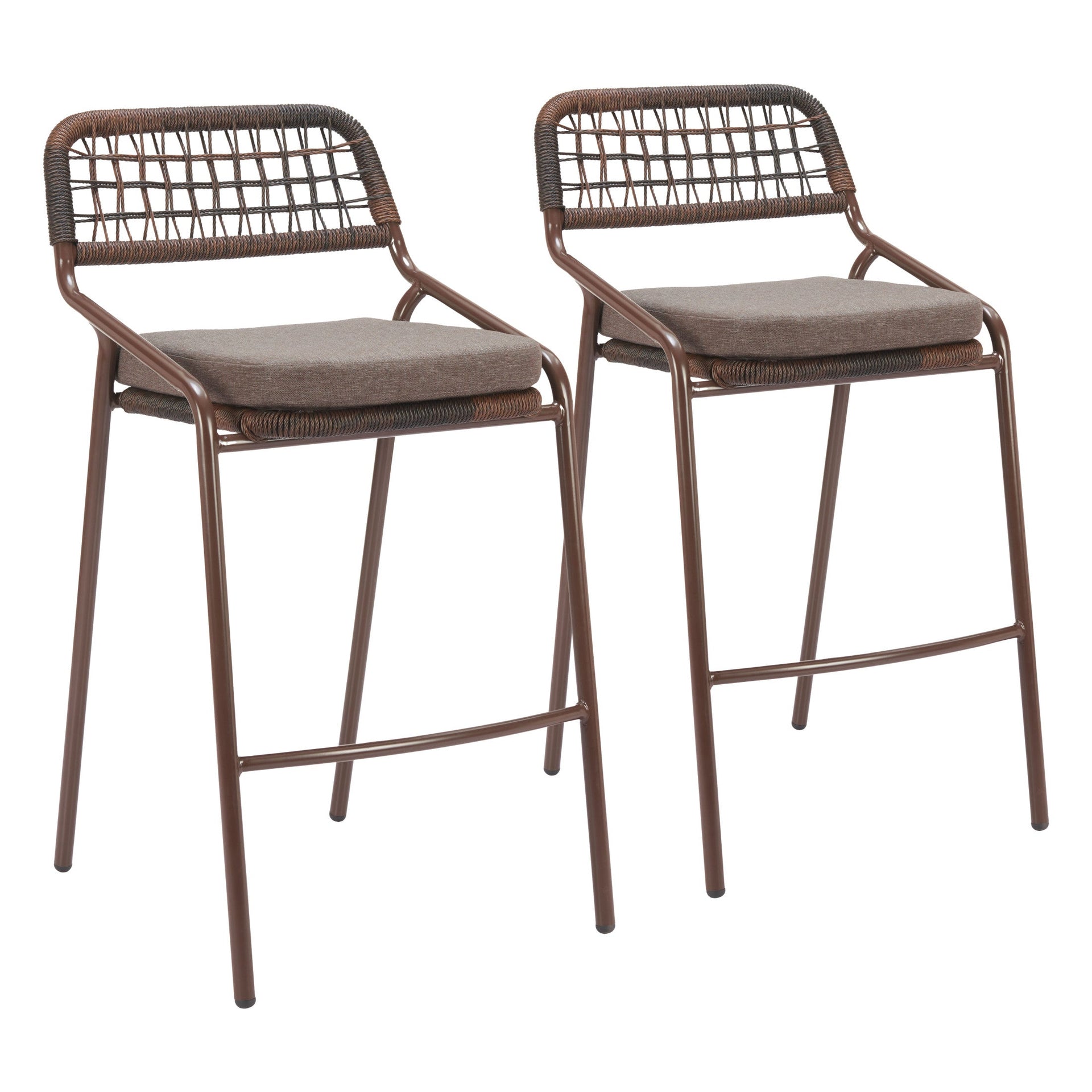 Rio Barstool (Set of 2) Brown