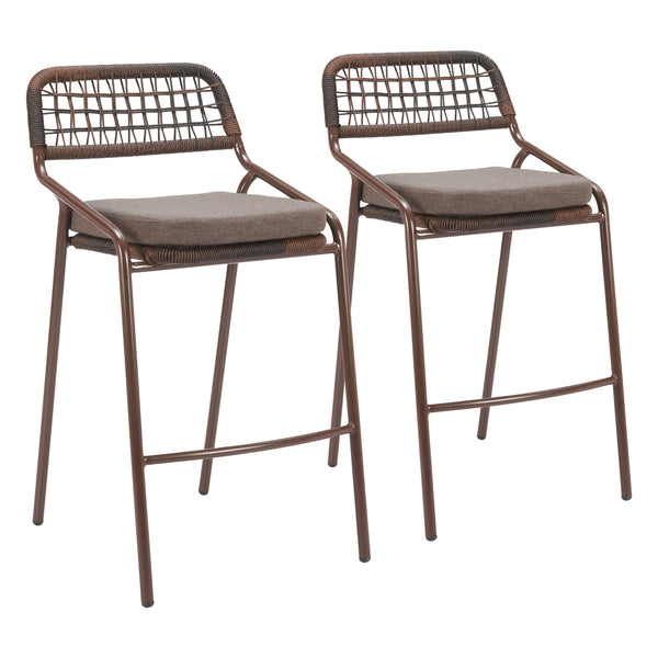 Rio Barstool (Set of 2) Brown
