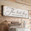 The Best Days End In Dirty Clothes Laundry Sign II - 8x24 inch Medium Premium Gallery Wrapped
