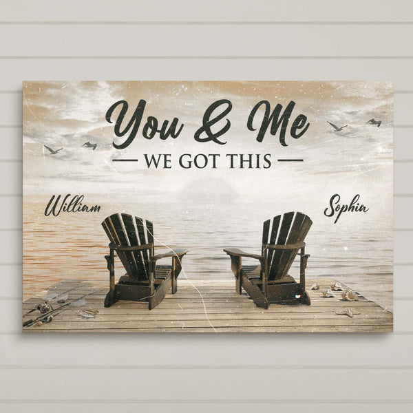 Fishing Themed We Got This Couple Sign