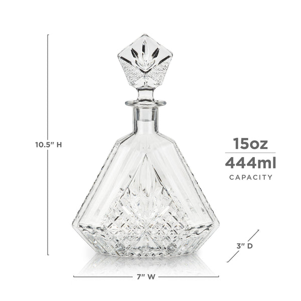 Admiral Crystal Irish Cut Whiskey Decanter
