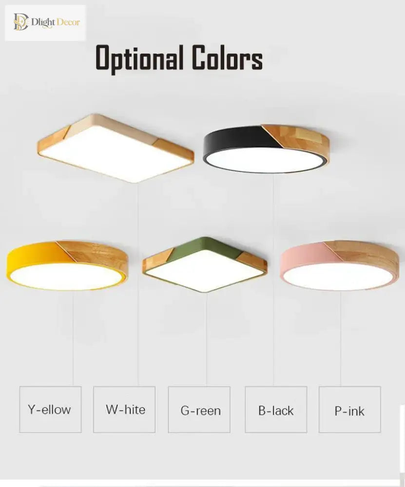 Macaron LED Ceiling Light | Modern Interior Home Lighting