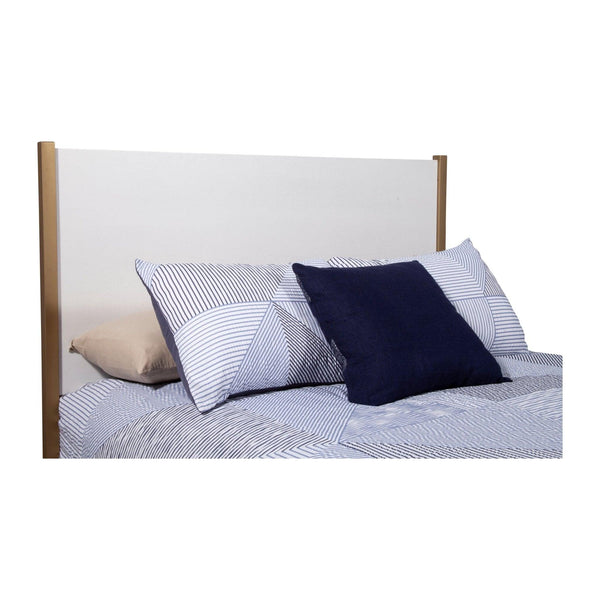 Madelyn Upholstered Panel Bed, Neutral White
