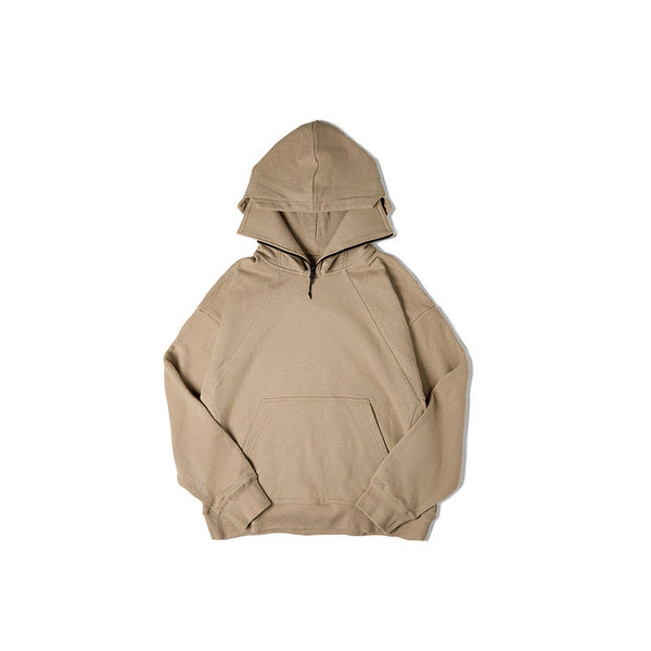 Maden Workwear American Heavyweight Balaclava Hoodie with Zipper High Street Tactical Men's Autumn Coat