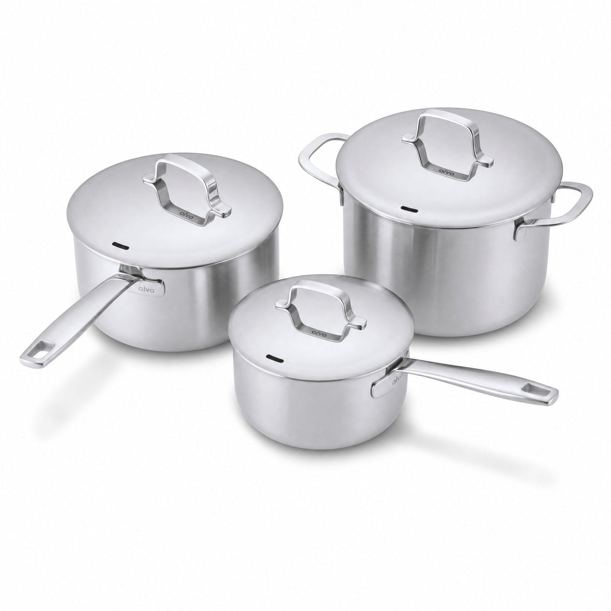 5-Ply Stainless Pot Set, 6-Piece