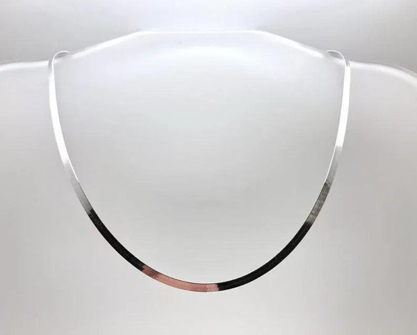 Donatello Gian Solid Sterling Silver Flat Necklace - 5 Lengths - Gifts for You 'n Me