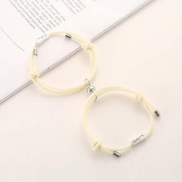 Magnetic Adjustable Simple Rope Couple Bracelet