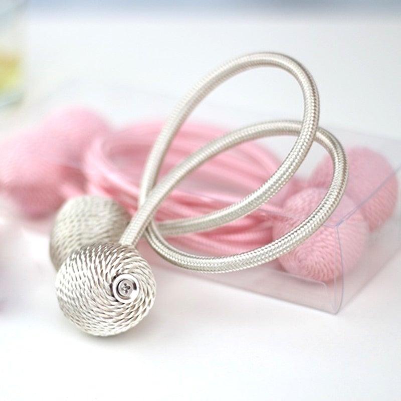 Magnetic Curtain Buckle Holder Tieback Window Accessories Curtain Decorative Curtain Tiebacks  Magnetic Curtain Tiebacks European Style Decorative Curtain Drape Tie With Strong Magnetic For Home And Office Decoration