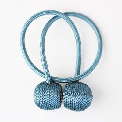 Magnetic Curtain Tieback High Quality Holder Hook Buckle Clip Curtain Tieback Polyester Decorative Home Accessories European Style Decorative Curtain Drape Tie With Strong Magnetic For Home And Office Decoration 49cm