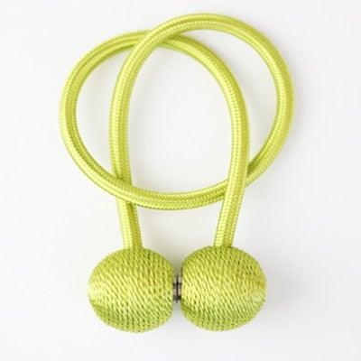 Magnetic Curtain Tieback High Quality Holder Hook Buckle Clip Curtain Tieback Polyester Decorative Home Accessories European Style Decorative Curtain Drape Tie With Strong Magnetic For Home And Office Decoration 49cm