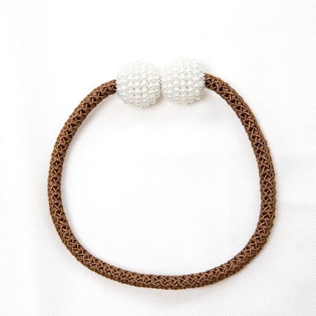 Magnetic Curtain Tieback High Quality Holder Hook Buckle Clip Pretty Modern Polyester Decorative Home Accessories Decorative Curtain Holdbacks Crystal Tie Backs For Curtains Curtain Holders For Window Draperies