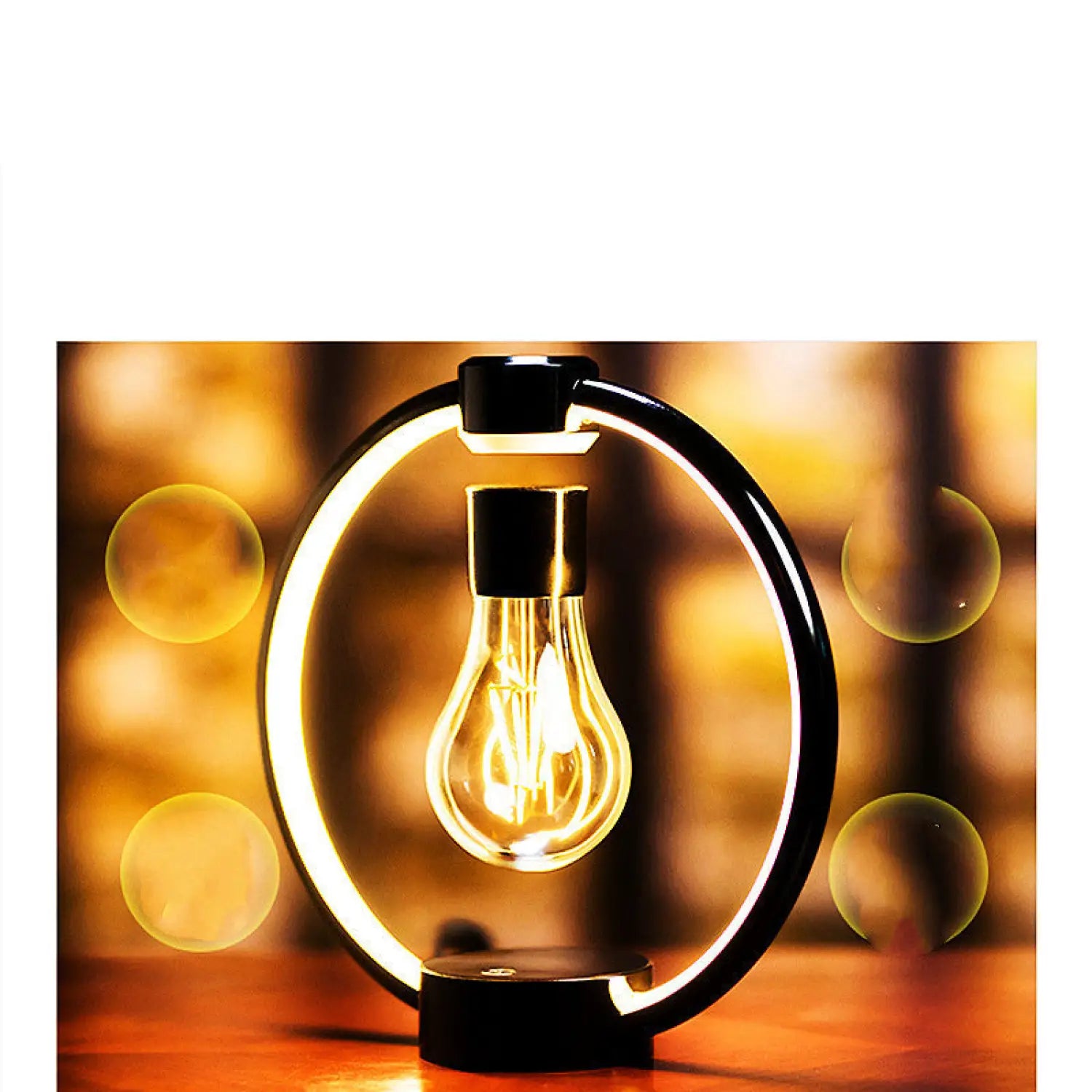 Magnetic Levitation Bedside Lamp – Retro Floating LED Night Light
