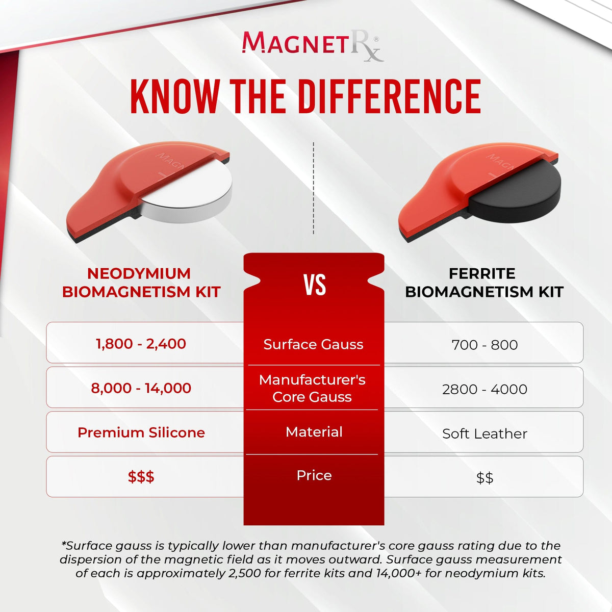 Biomagnetic Therapy Magnet Kit — Neodymium & Silicone (6 Mixed Unit)