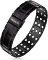 3x Strength Titanium Magnetic Bracelet for Men (Black)
