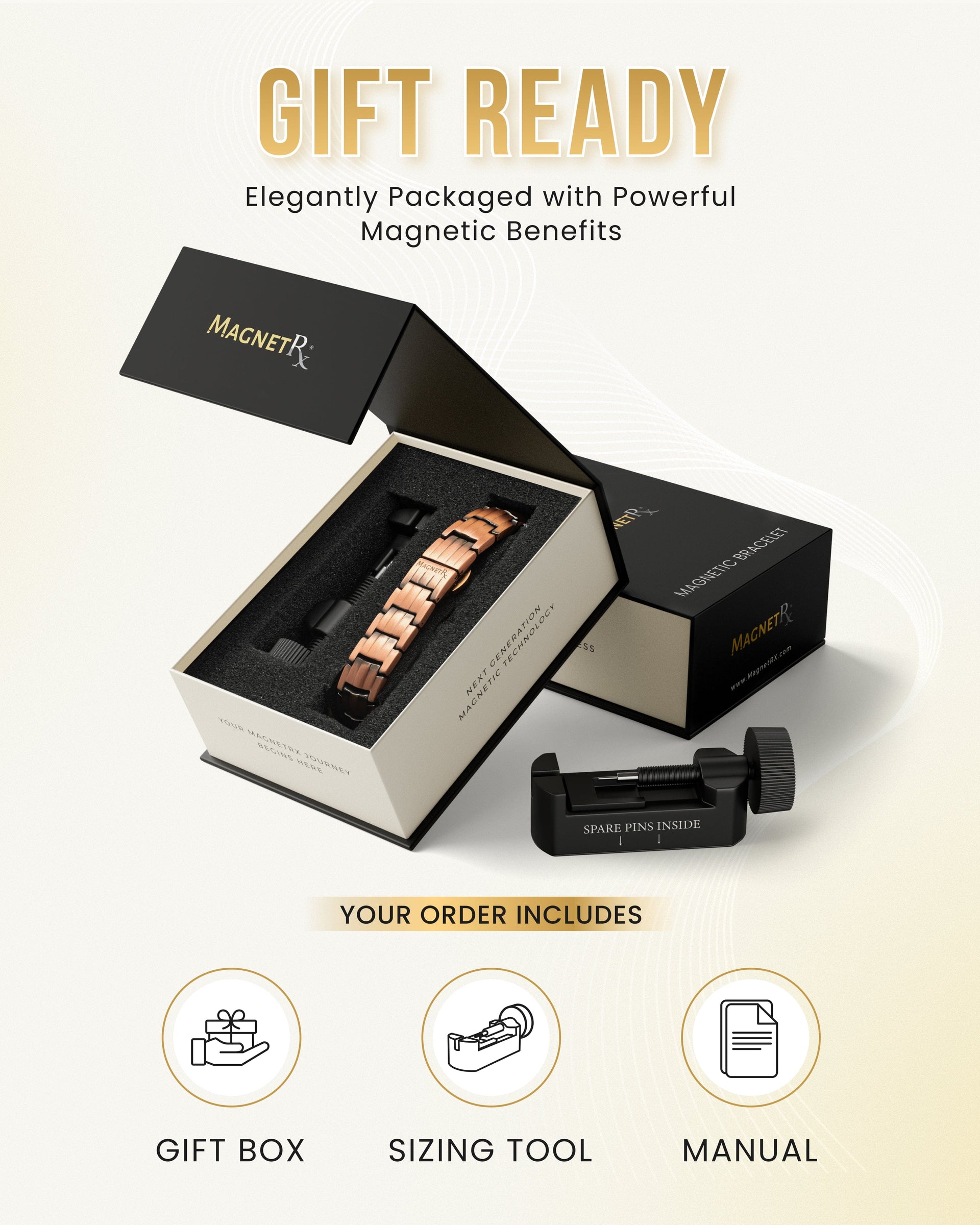 EllipseMAX Magnetic Copper Bracelet for Men