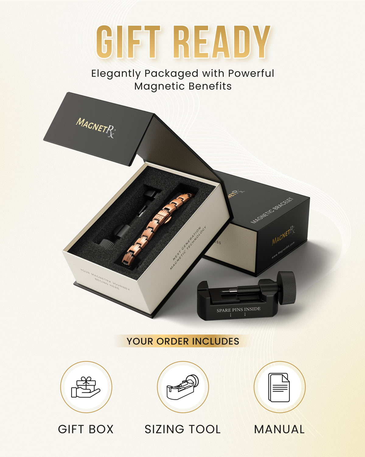 EllipseMAX Magnetic Copper Bracelet for Women