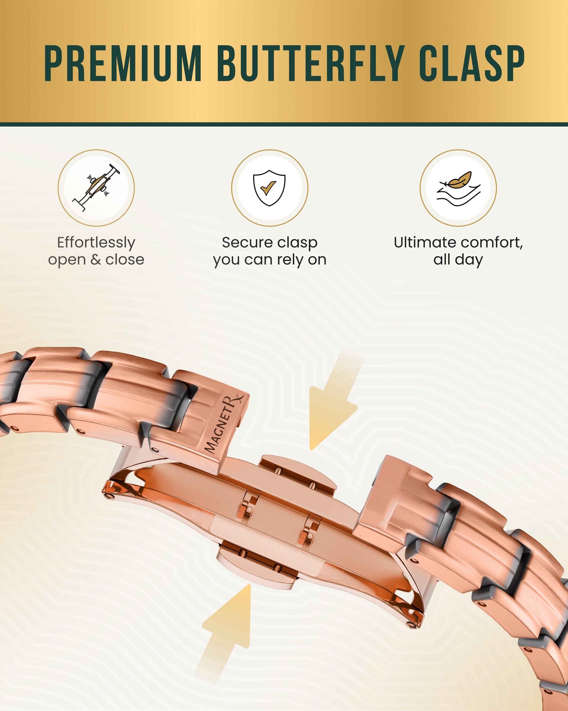 EllipseMAX Magnetic Copper Bracelet for Women