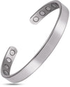 Men’s Magnetic Bracelet Cuff (Polished Silver)