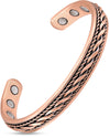 Women’s Inlay Copper Wire Magnetic Therapy Bracelet Bangle