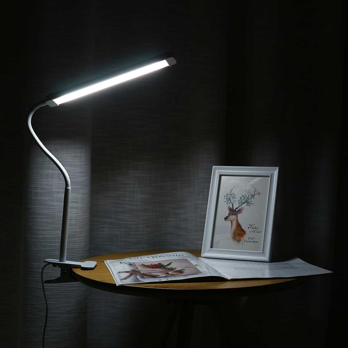 Magnifier Nail Beauty Light Tattoo Clip Light USB Table Lamp Flexible LED Desk Lamp Student Book Lights Study Lamp Reading Light Decorative Table Lamp Cute Study Lamps for Bedroom Décor