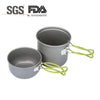 Camping Hiking Foldable Cookware Set Pot Pan