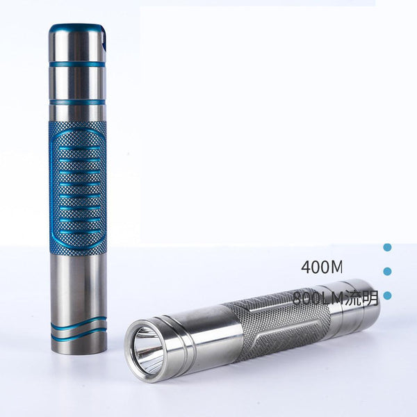 Titanium alloy ultra-bright flashlight with magnetic charging Hanheld Torch Wautton Outdoor Gear