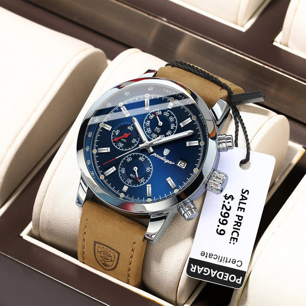 New Top Luxury Mens Watch Quartz Clock Waterproof Classic Automatic Chronograph Military Wrist Watches for Men