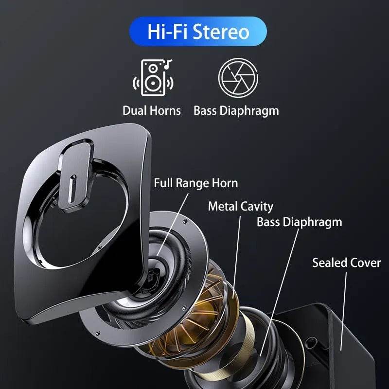USB Wired HiFi Stereo Computer Speakers with LED Lights