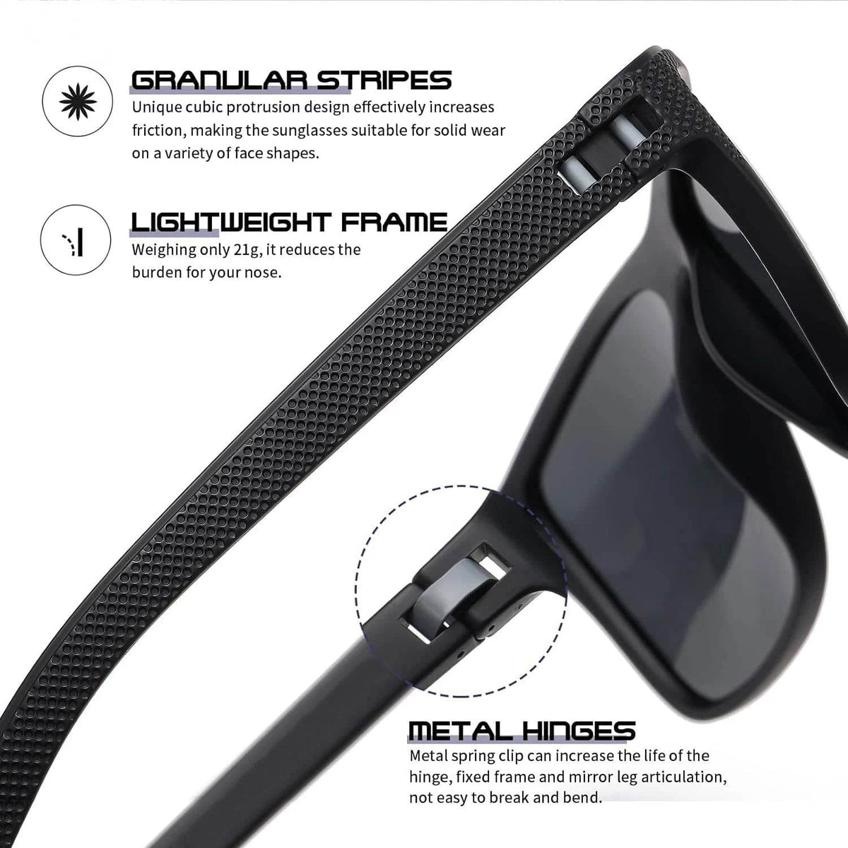3-Pack Polarized Sunglasses – UV400 Anti-Glare Shades for Men & Women