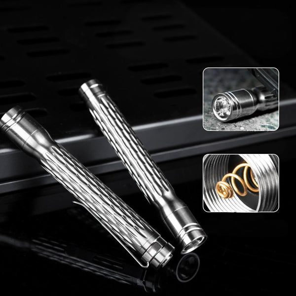 Wautton R8 Titanium Alloy Mini High-Intensity Flashlight Wautton Outdoor Gear