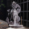 Head Of Buddha Backflow Incense Burner With Dragon