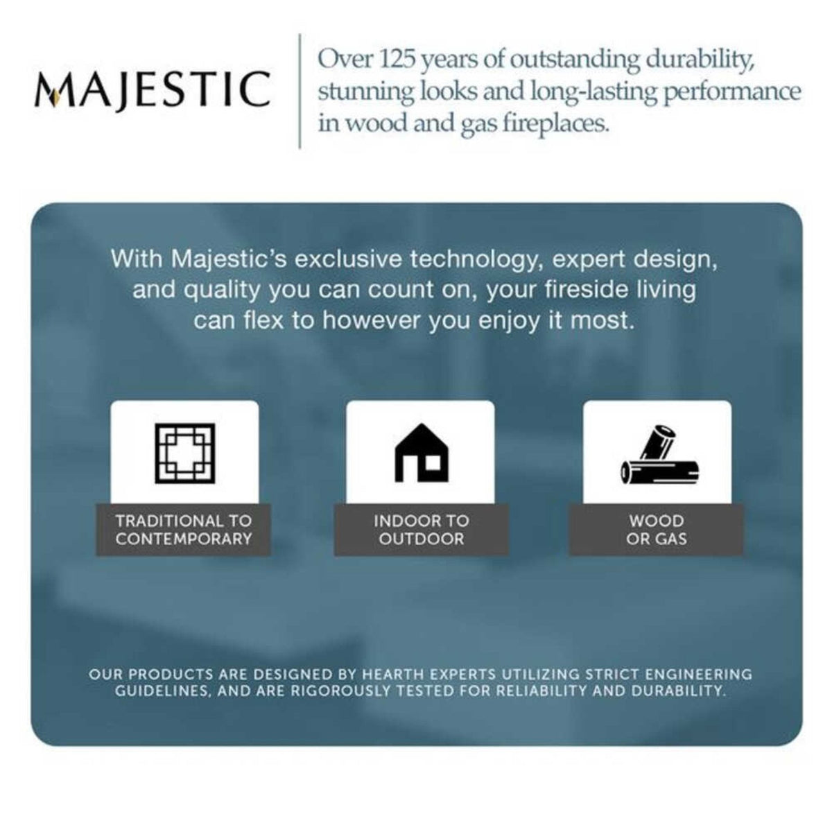 Majestic Meridian 42-Inch Natural Gas Fireplace [MER42N] (SAK43895)