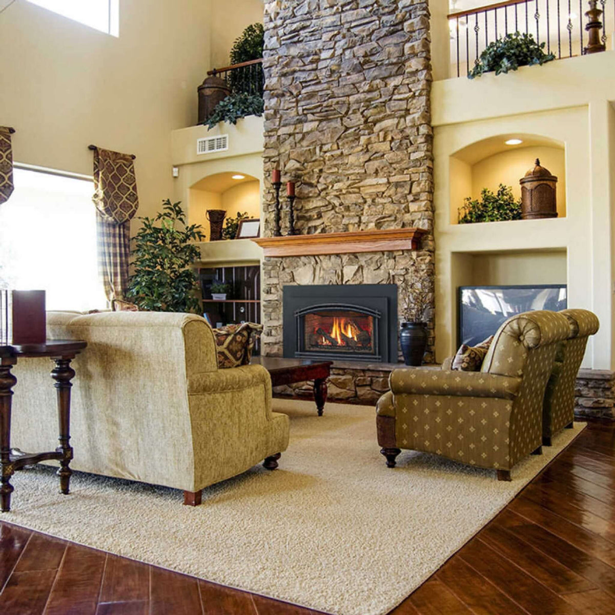 Majestic Meridian 36-Inch Platinum Natural Gas Fireplace [MER36PN] (SAK43751)