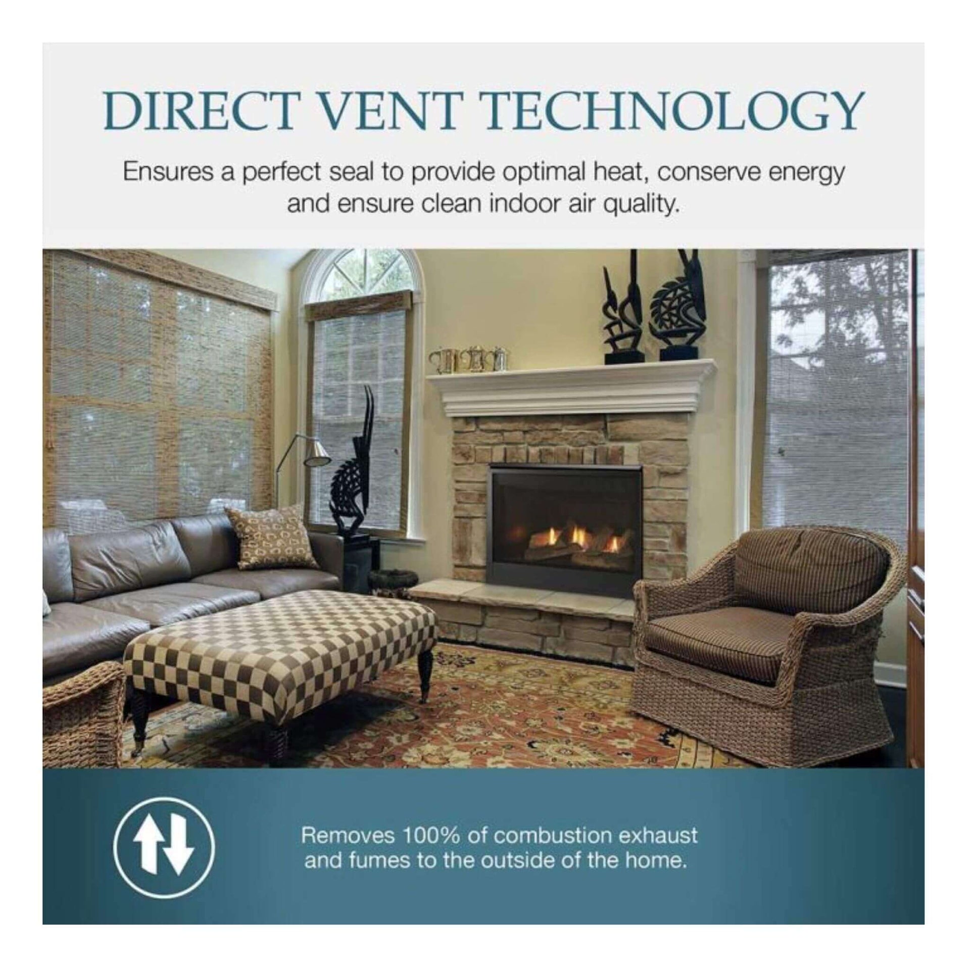 Majestic Mercury 32-Inch Direct Vent Natural Gas Fireplace [MERC32IN] (SAK15031)