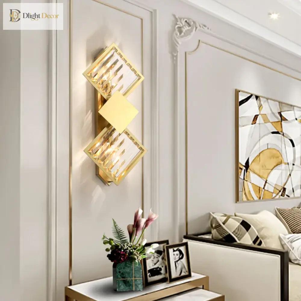 Malaya Crystal Wall Sconce | Modern Living Room Lighting