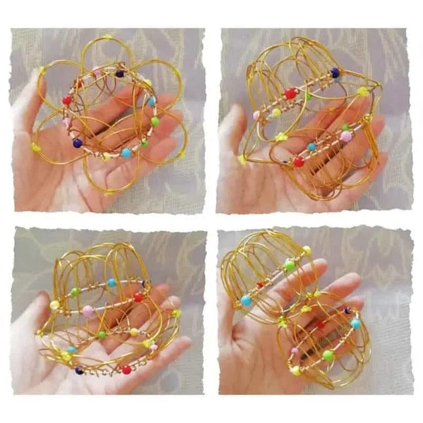 Mandala Decompression Flower Basket & Steel Ring Sensory Toys