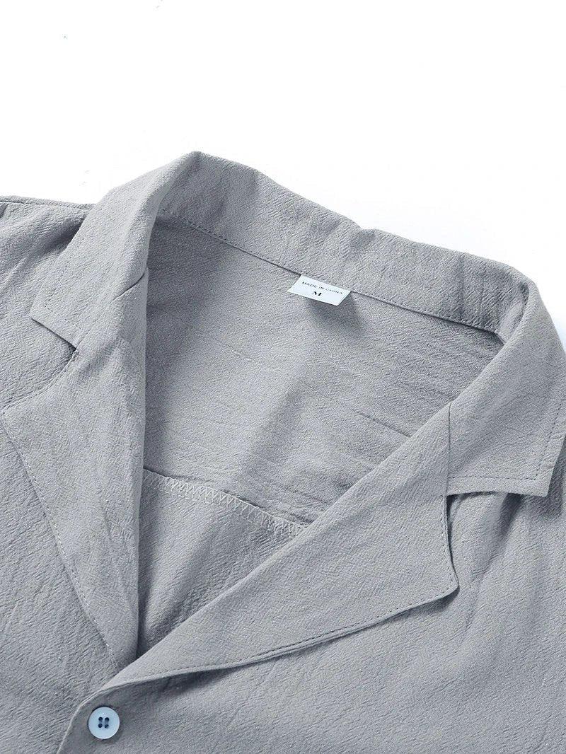 Men's Casual Beach Shirt - Short Sleeve Button Down for Effortless Summer Style