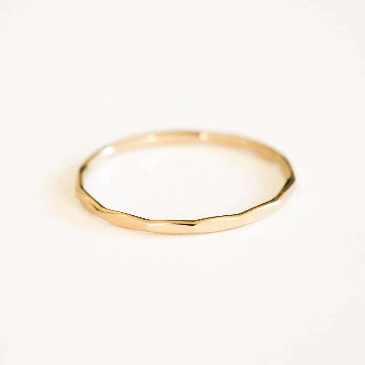 14K Gold Filled Textured Stacking Ring