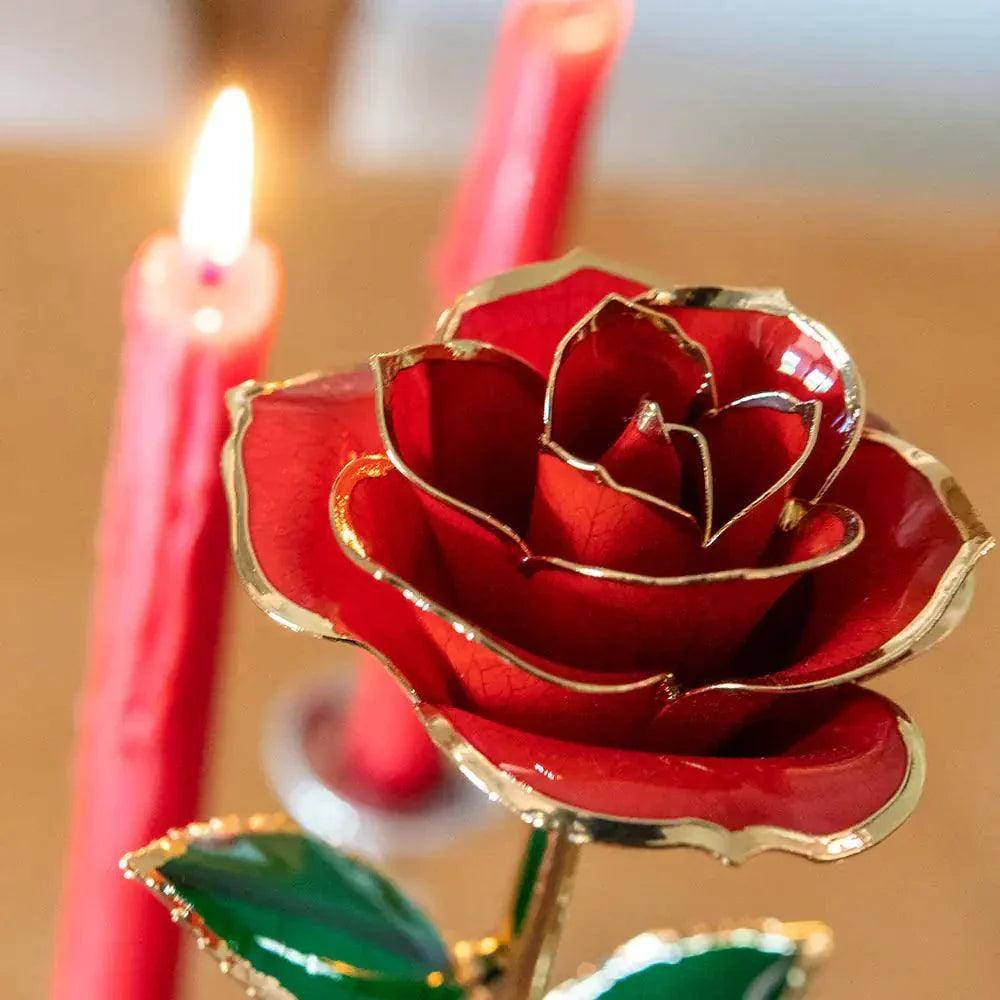 24K Gold Plated Rose Gift