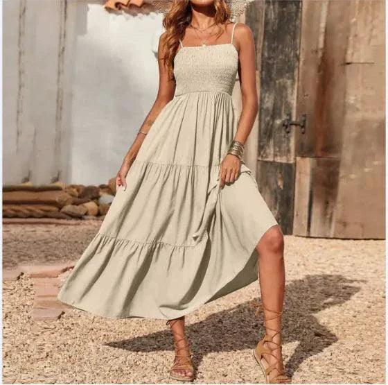 Chic Chiffon Layered Swing Dress
