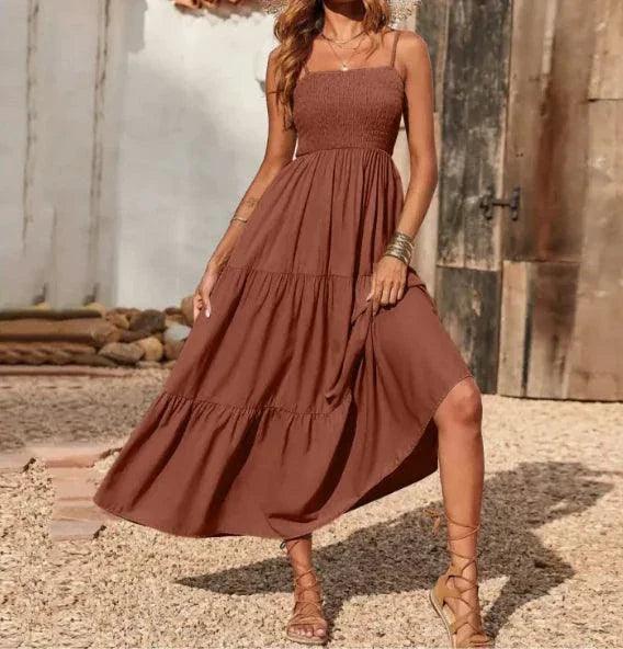 Chic Chiffon Layered Swing Dress