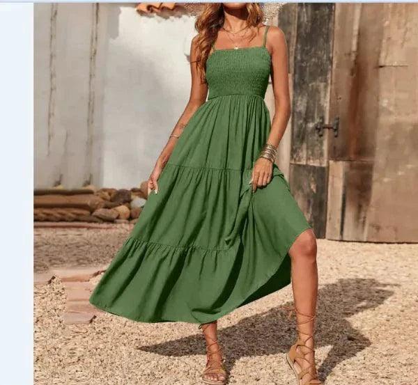 Chic Chiffon Layered Swing Dress