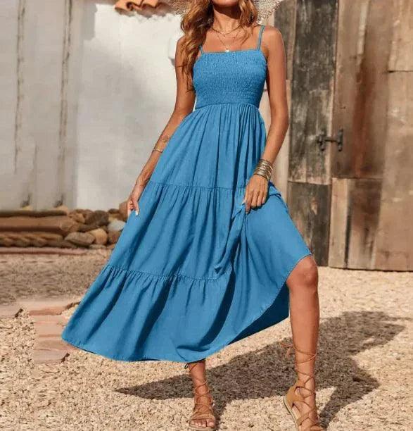 Chic Chiffon Layered Swing Dress