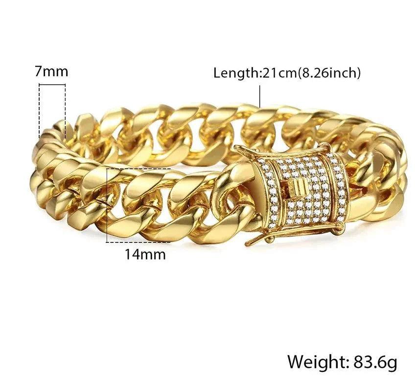 Cuban Gold Curb Bracelet