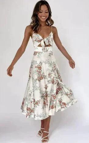 Floral Boho Chic Midi Dress