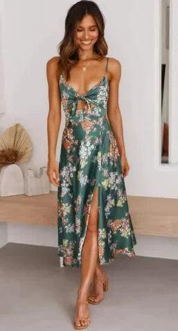 Floral Boho Chic Midi Dress