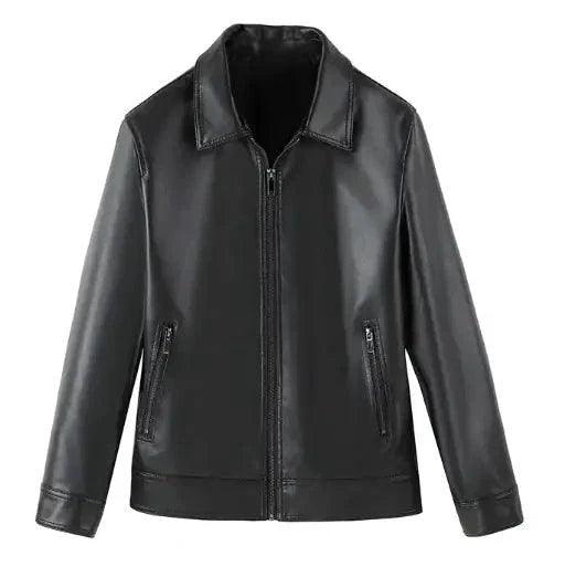 Men's Autumn-Winter Leather Sports Jacket