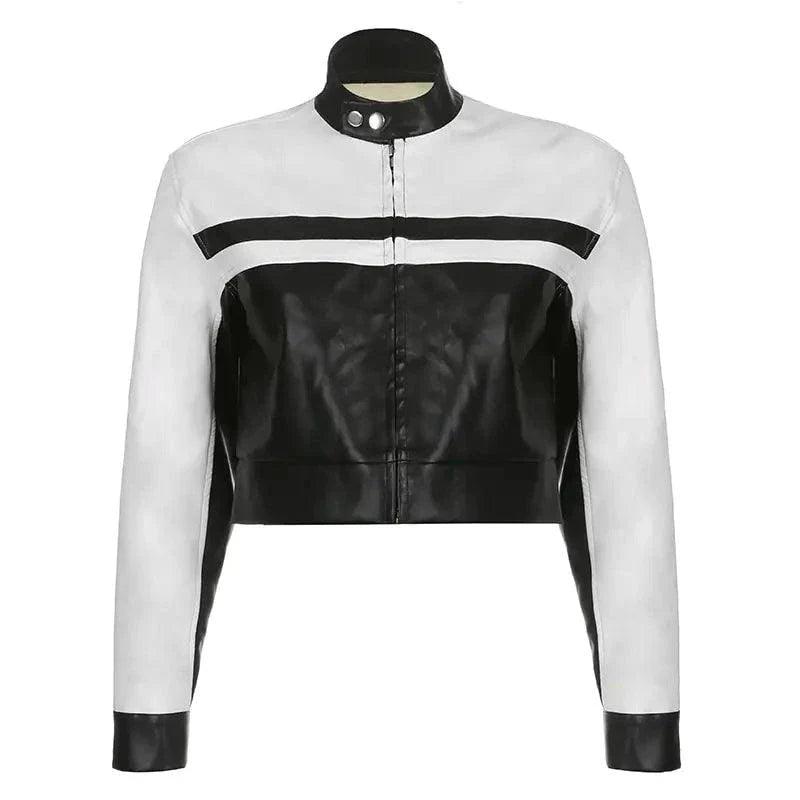Mosaic Leather Jacket