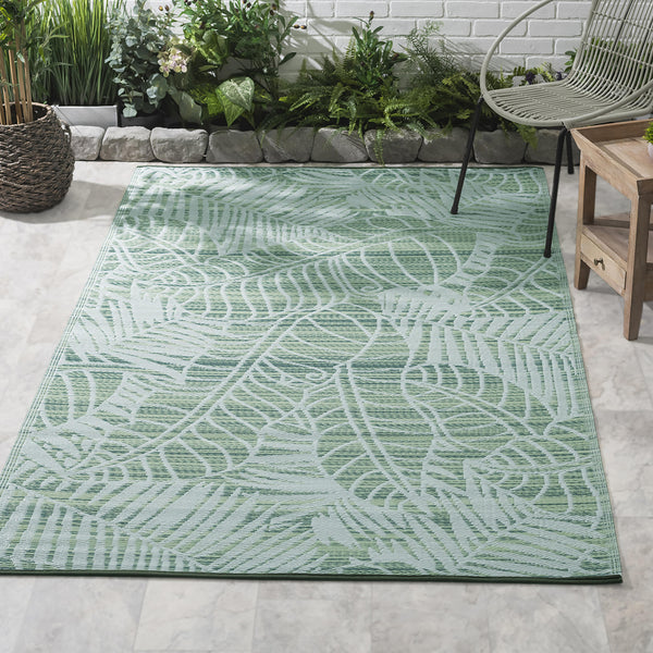 Manila - Green Outdoor Rug for Patio FINAL SALE