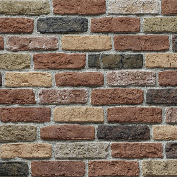 Granulbrick Mix 2 Manufactured Stone Handmade Brick Veneer - Livfloors Collection